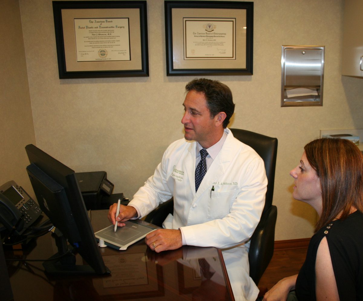Consultation for facial surgery