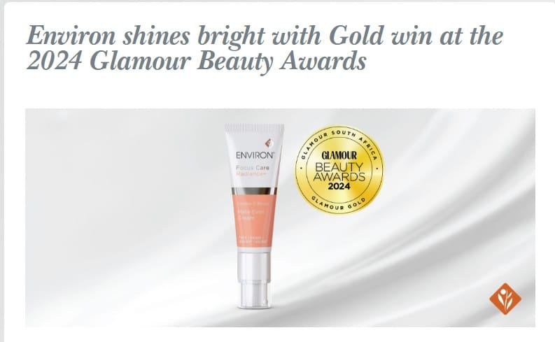 Environ wins Gol at 2024 Glamour Beauty Awards